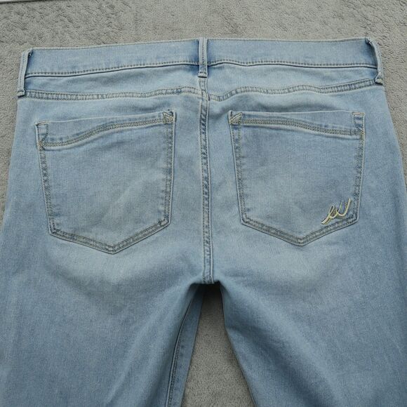 Express Jeans Women's Fits 34x30 (No size Tag) Blue Mid-Rise Legging Denim Pants - Picture 11 of 15